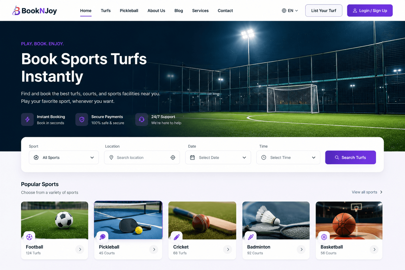 BookNJoy - SaaS Development case study thumbnail by PARTOFU