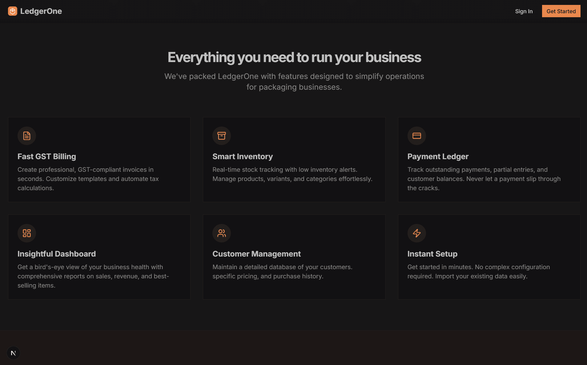 pack-ledger project screenshot 1 - PARTOFU case study