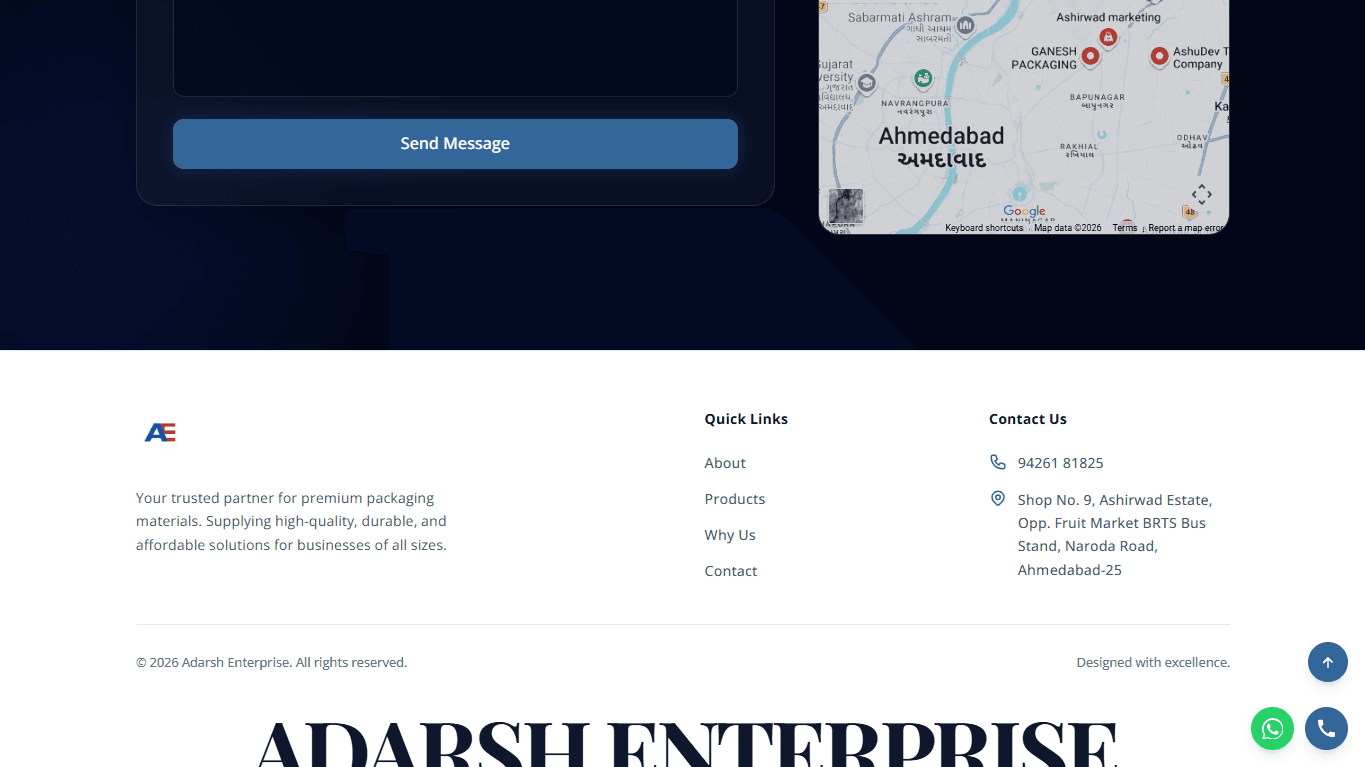 adarsh-enterprise project screenshot 10 - PARTOFU case study