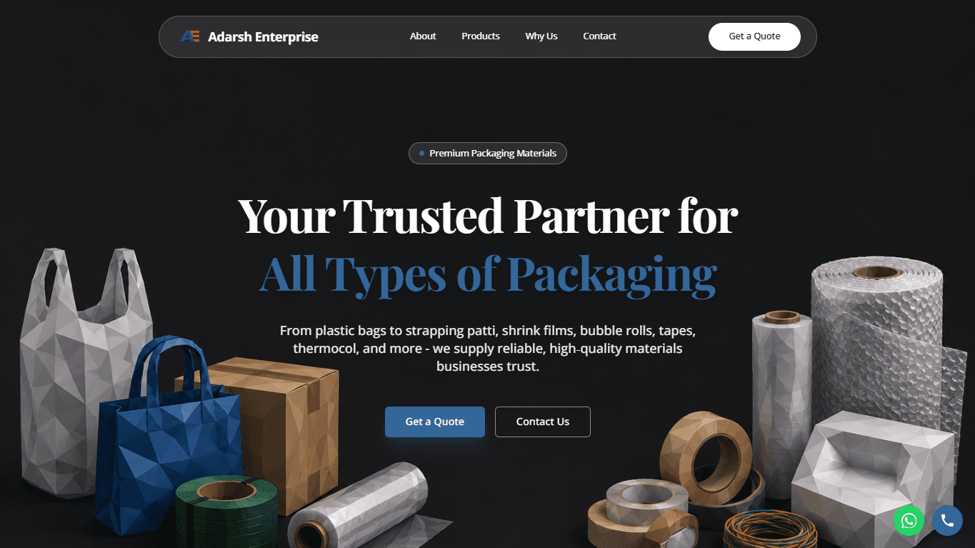 adarsh-enterprise project screenshot 2 - PARTOFU case study